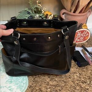 Patricia Nash, Black Leather Women's Bag